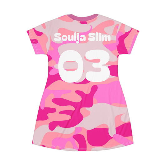 Pink Soulja Slim T-Shirt Dress