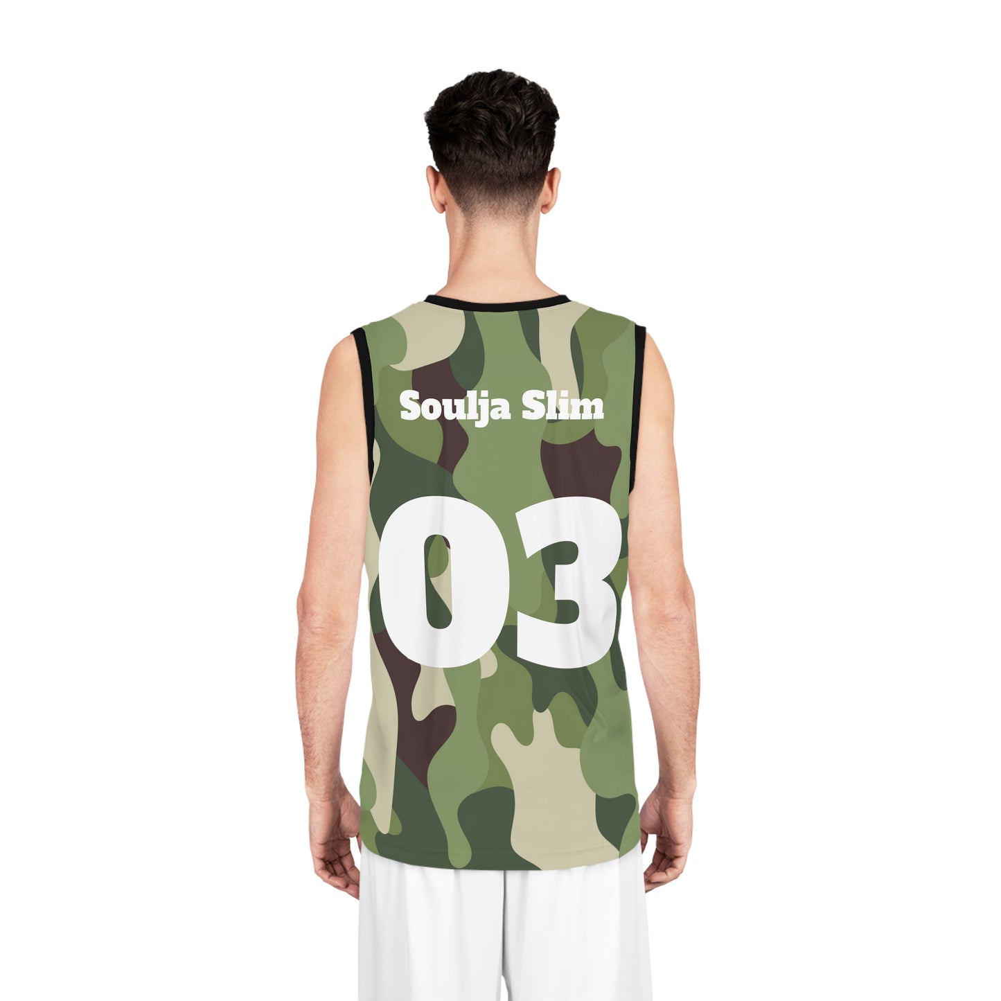 Camouflage Soulja Slim Basketball Jersey