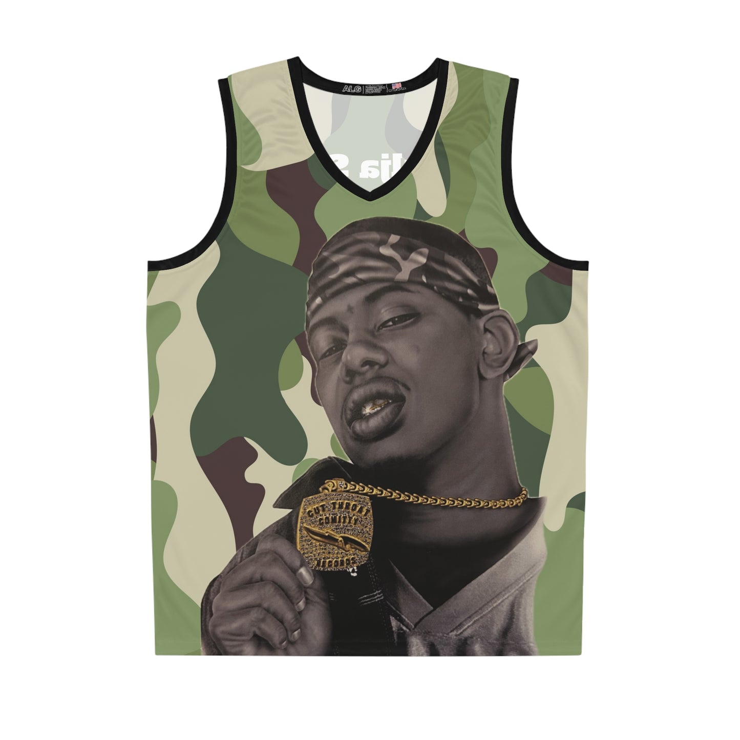 Camouflage Soulja Slim Basketball Jersey