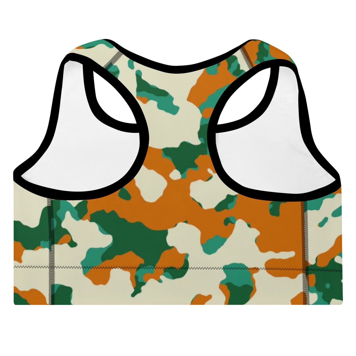 Camel Camo Padded Sports Bra