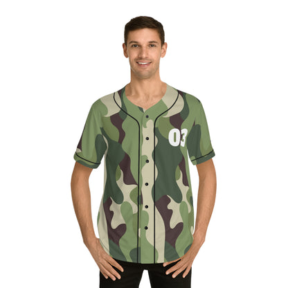 Camouflage Soulja Slim Men's Baseball Jersey