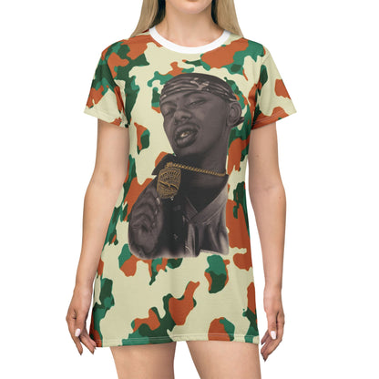 Street Style Camo T-Shirt Dress | Casual Chic, Urban Fashion, Streetwear, Summer Outfit, Festival Wear