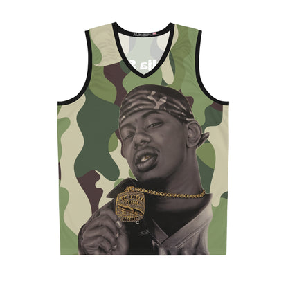 Camouflage Soulja Slim Basketball Jersey