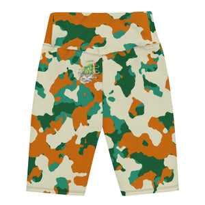 Camel Camo Biker Shorts