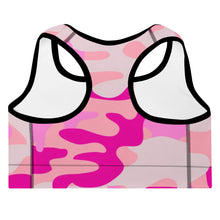 Load image into Gallery viewer, Pink Camo Sports Bra