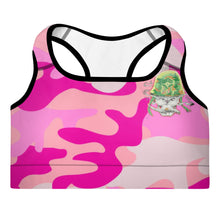 Load image into Gallery viewer, Pink Camo Sports Bra