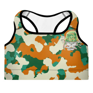 Camel Camo Padded Sports Bra