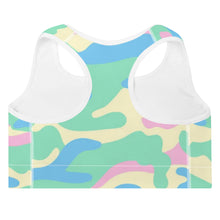 Load image into Gallery viewer, Pastel Camo Padded Sports Bra