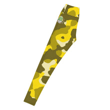 Load image into Gallery viewer, Yellow Camo Yoga Leggings