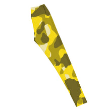 Load image into Gallery viewer, Yellow Camo Yoga Leggings