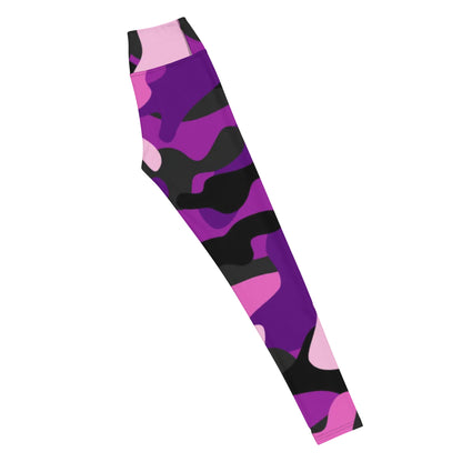 Purple Camo Yoga Leggings