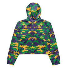 Load image into Gallery viewer, mardi gras Women’s cropped windbreaker