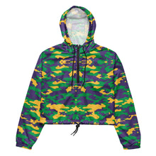 Load image into Gallery viewer, mardi gras Women’s cropped windbreaker