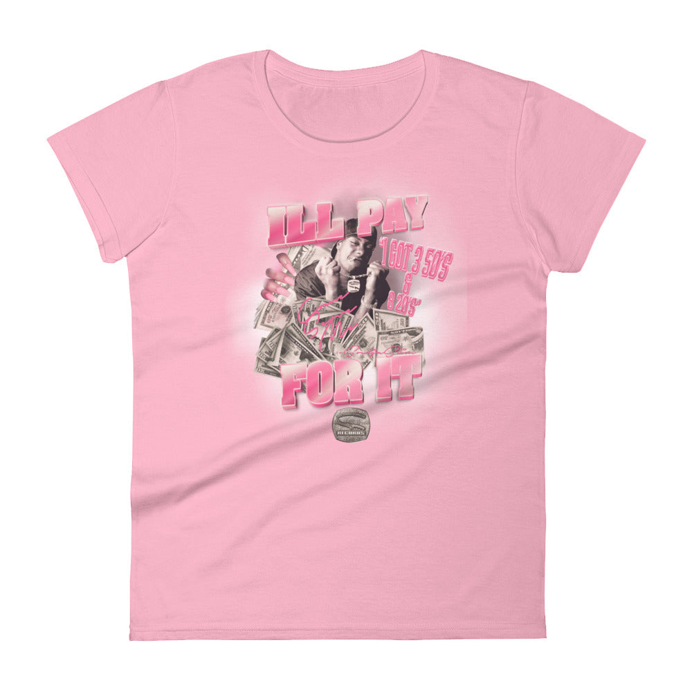 Women's breast cancer ill pay for it short sleeve t-shirt